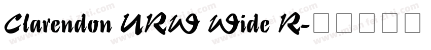Clarendon URW Wide R字体转换